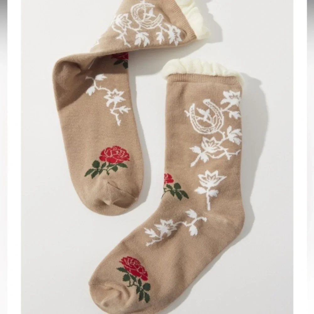 New! Western Crew Sock